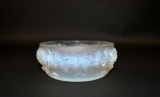 Rene Lalique “Primeveres” Opalescent Floral 6” Diameter Glass Bowl