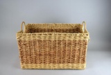 Large Two-Handled Woven Basket