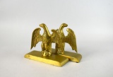 Pair Virginia Metal Crafters Heavy Brass Eagles Bookends