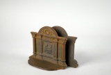 Cast Iron Bookends Depecting Woman Sewing