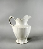 Antique 12” Edwin M. Knowles Ironstone Pitcher