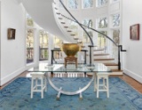 Mid-Century Modern Romeo Rega Chrome, Brass and Glass Dining Table