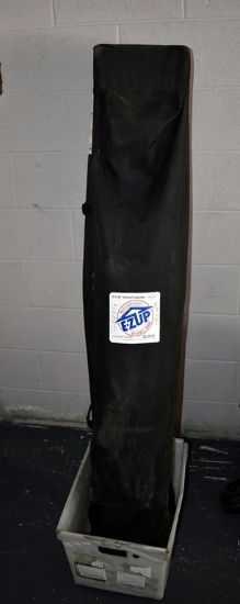 E-Z Up 10' X 10' Canopy Shelter (White) with Storage/Transport Bag and Sand Filled Red Bag Weights