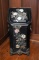 Antique Victorian Egyptian Revival Floral Tole Painted Metal Coal Scuttle Bin