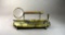 Antique Brass Desk Set, Magnifying Glass and Letter Opener on Stand