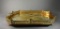 Large Mottahedeh Chased Brass Tray with Gallery, India