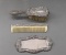 Gorham Three-Piece Sterling Silver Mounted Vanity Brush, Comb, & Tray Set