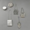 Lot of Six Vintage Silver Ladies Coin Purses & Compacts: Tiffany, Webster, & Others