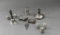 Lot Ten Sterling Silver Misc Pieces: Shakers, Bell, Rattle, Bookmark, & Others