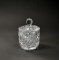 Hand Cut Crystal Covered Condiment or Sugar Jar