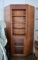 Vintage Hand Made Pine Corner Cabinet with Door at Bottom Shelves