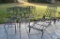 Set of 4 Vintage Salterini Mt. Vernon Patio Chairs and Chaise Lounge, Ivy Motif