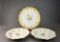 Three Meissen Ceremonial Relief Plate/ Bowls with Floral Designs