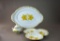 Three Guido Gambone Serving Pieces with Gold Grape Leaves, Italy