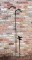 Two Wrought Iron Bird Feeder Support Poles