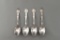 Tiffany & Co Sterling Silver “Richelieu” Four Monogrammed Spoons