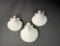 Three Margaret Furlong Madonna of the Cross Bisque Porcelain Ornaments