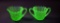 Indiana Glass Uranium Green Depression Glass Sugar & Creamer
