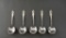 Five Sterling Silver Cream Cream Soup Spoons