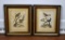 A Pair of George Edwards 18th C. Hand Colored Etchings of Birds, Nos. 130 & 292