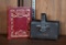 Small Antique Leather Bound Books: Whittier “Beautiful Thoughts” & Personal Worship Pocket Set