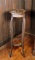 Vintage Sunburst Inlay Mahogany Plant Stand