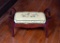 Vintage Embroidery Seat Footstool