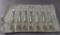 Seven Antique J.E. Spear Silversmith of Charleston SC Coin Silver Monogrammed “R” Forks