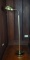 Polished Brass Shell Shade Floor Lamp