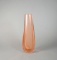 Peach Icet Arte Style of Murano Sommerso 12” Glass Vase, Venezuela