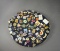 Vintage Felt Beret with Many Enameled Travel Pins
