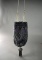 Vintage Beaded Drawstring Purse / Hand Bag with Tassel & Leather Lining
