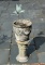 Weathered Concrete Jardiniere on Pedestal