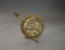 Brass Desktop Armillary Sphere Globe Sundial with Arrow and Roman Numerals