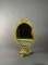 Vintage Ornate Tilting Oval Vanity / Dresser Mirror