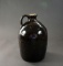 Primitive Dark Brown Glazed Stoneware Whiskey Jug