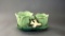 Vintage McCoy Pottery Double Green Tulip Flower Pot Planter