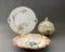 Lot of Three German China Platters & Lidded Bowl: KPM and Other