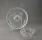 Fostoria Clear Coin Glass Cigar Ashtray & Nappy Dish