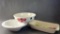 Lot of Three Large Italian Serving Bowls & Baking Dish