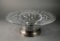 Elegant Glass Bowl With Sterling Silver Base