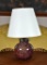 Vintage Art Glass Globe Lamp