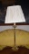 Polished Brass Candlestick Lamp