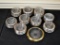 Lot of Silver Plate Glass Coasters
