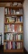 Lot of Mostly Cookbooks with Shelve Unit