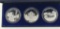 Set Three German 1981 Federal Garden Show Silver Medallions, Proof Grade