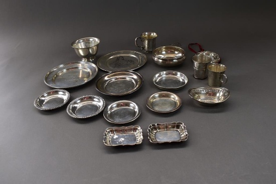 Lot of 17 Sterling Silver Pieces: Manchester, Gorham, & Others