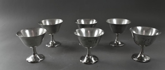 Manchester Silver Co Six Sterling Silver Hollowware 813 Sherbets
