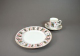 Tiffany & Co “Elizabethan” Cards Staffordshire China (Nine Pieces)