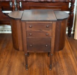 Vintage Martha Washington Mahogany Sewing Cabinet